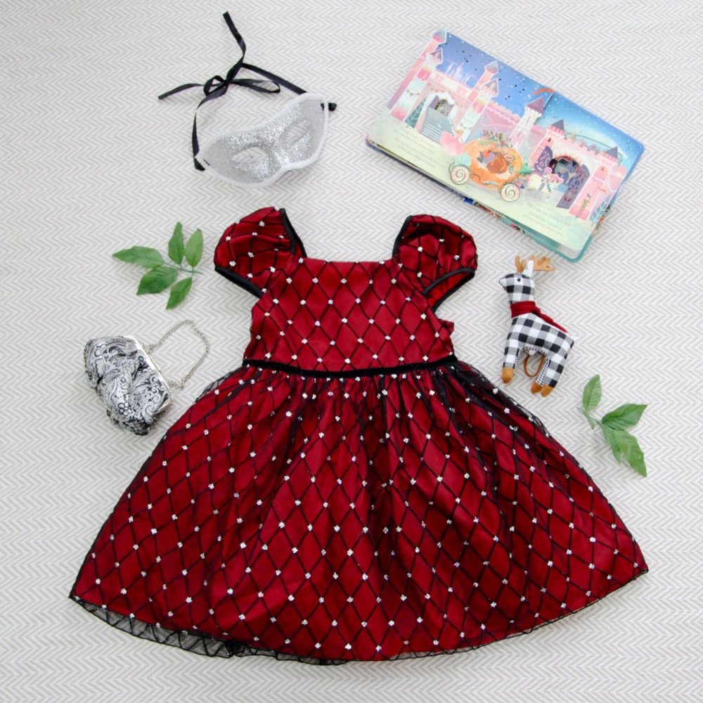 George Red and Black Dress